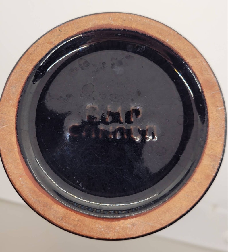Rare Vintage Blue Mountain Pottery Cobalt Granite Glaze 8 Vase BMP Made ...