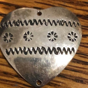Vintage stamped silver Mexico sterling silver heart
