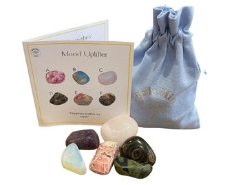 Mood Uplifter Crystal Set - Heart Chakra Healing Stones