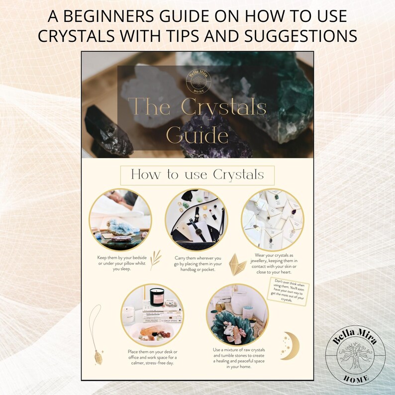 148 Crystals Healing Properties Guide | Wellness Reference (PDF) - Etsy