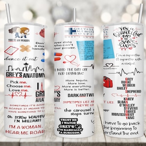 Your my Person Tumbler, Grey&#39;s Anatomy. Nurse Grey, Grey Sloan, Mcdreamy, 20oz Tumbler, Skinny Tumbler
