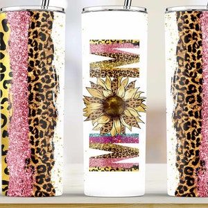 Mother Day Tumbler, Tumblers, Mom tumbler, Sunflower Tumbler, Mom Gift,  Leopard Print