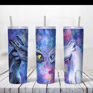 Train a dragon, 20oz tumbler, cartoon tumbler