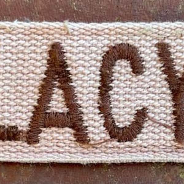 Vintage US Army Name Tape Desert "Lacy"