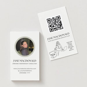Arbonne Visitenkarten MIT QR CODE!