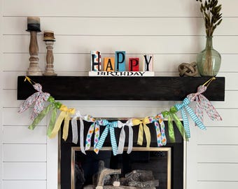 Happy Birthday Bow Garland