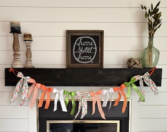 Easter Spring Carrot Ribbon Bow Garland
