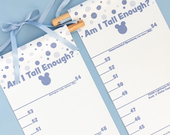 Blue Ride Height Growth Chart Disneyland OR Disneyworld