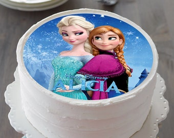 Princess Edible Cake Topper, Elsa Edible Cake Topper, Edible Image, Image Edible Cake Topper, Personalized Topper.