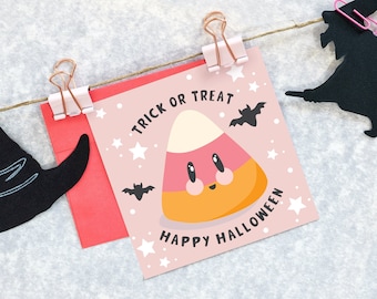 Candy Corn Halloween Gift Tags, Trick or Treat (Digital Download)