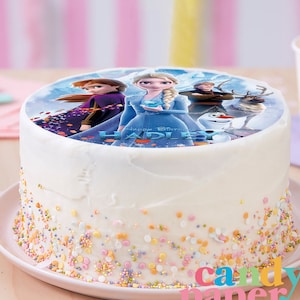 Frozen Edible Topper, Edible Cake Topper, Edible Image, Image Edible Cake Topper, Personalized Topper.