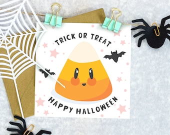 Candy Corn Halloween Gift Tags, Trick or Treat Favors (Digital Download)