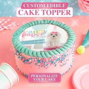 Custom Edible Cake Topper, Edible Cake Topper, Edible Image, Image Edible Cake Topper.