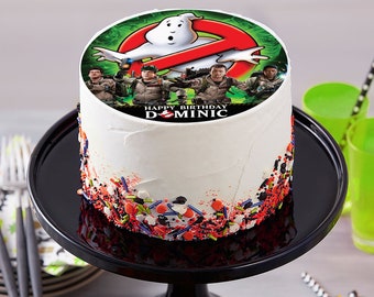 Ghostbuster Edible Topper, Edible Cake Topper, Edible Image, Image Edible Cake Topper, Personalized Topper.