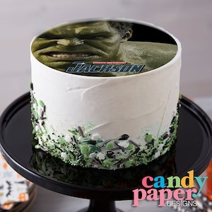 The Avengers Edible Cake Topper, Hulk Edible Cake Topper, Edible Image, Image Edible Cake Topper, Personalized Topper.