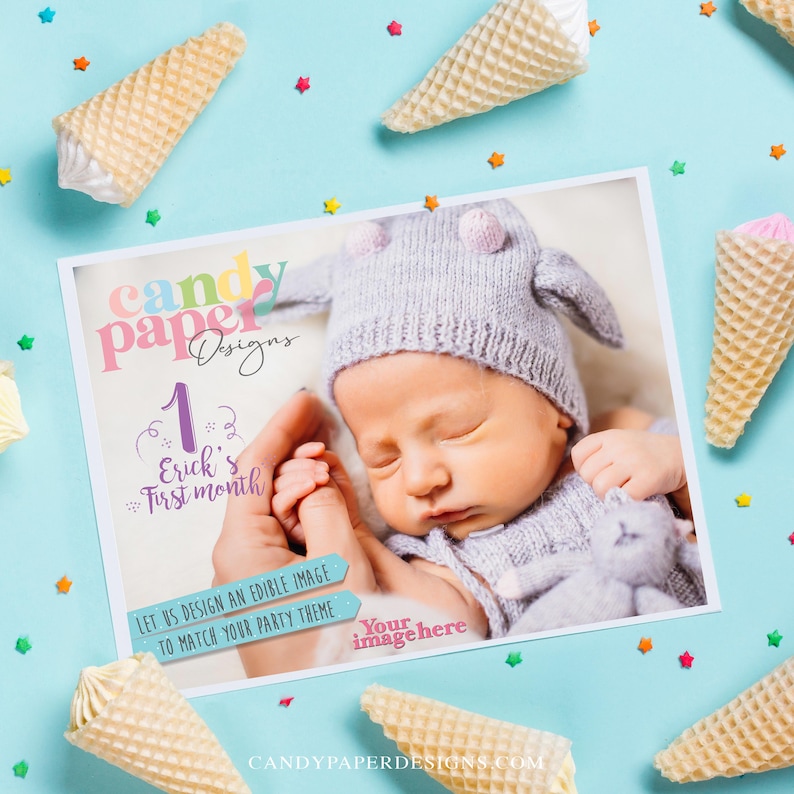 Custom Edible Topper, Custom Edible Cake Topper, Custom Edible Image Topper, Edible Image, Image Edible Cake Topper, Personalized Topper. image 5