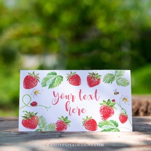Digital Download Printable Strawberry Food Labels, Printable Food Labels, Printable Food Labels ...