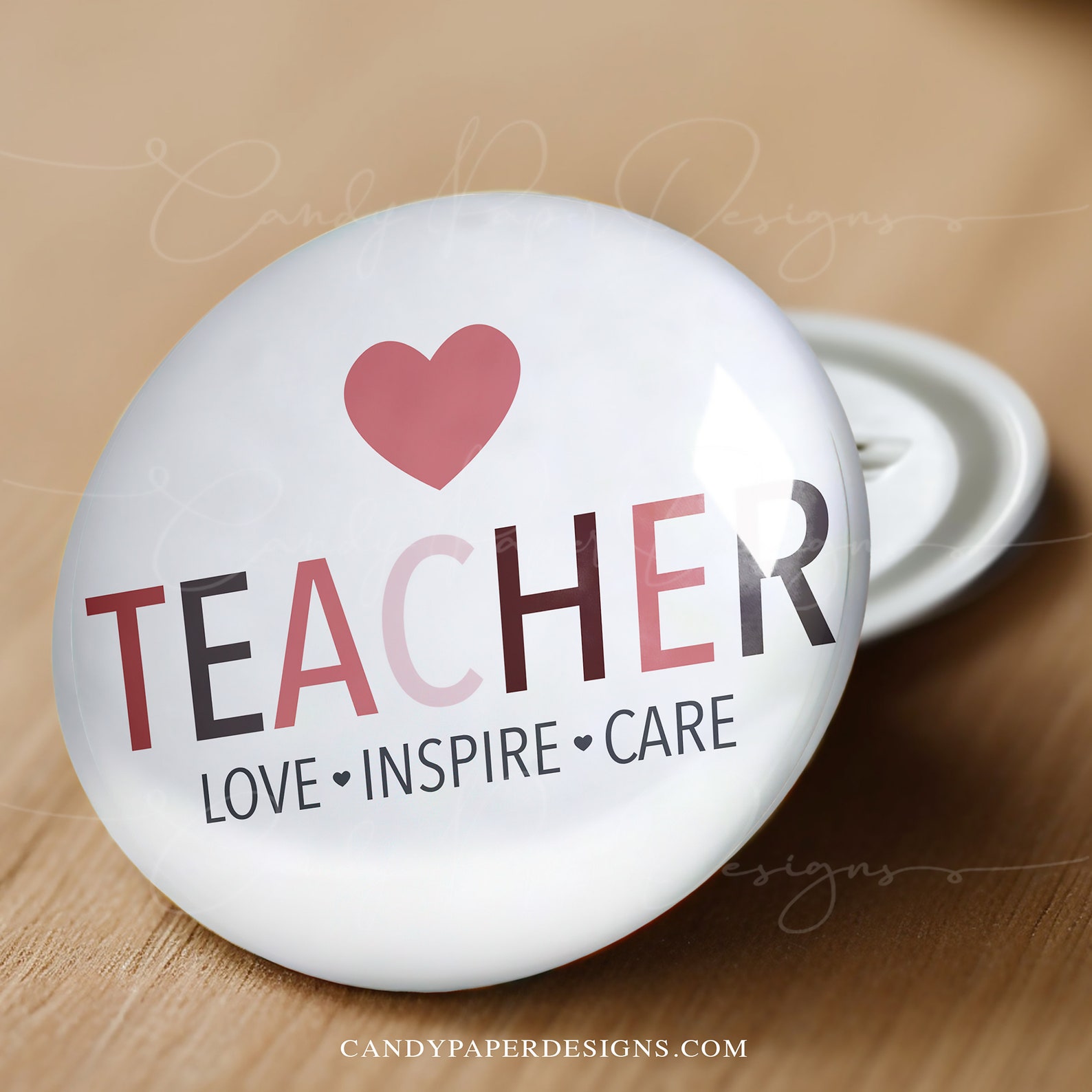 Appreciation Buttons Teacher Appreciation Pin Button: Handmade Thank You Gift - Etsy