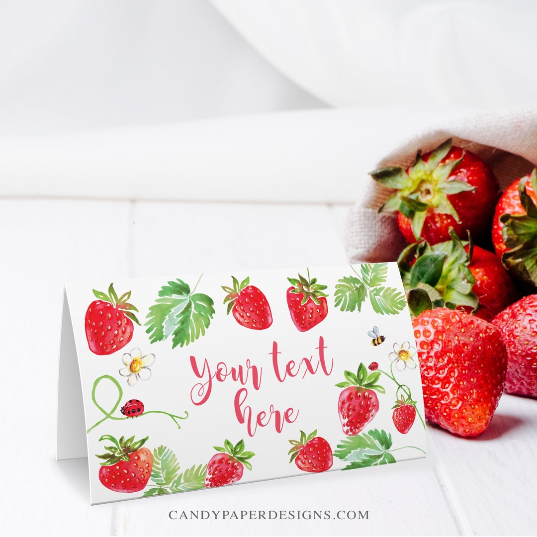 Digital Download Printable Strawberry Food Labels, Printable Food Labels, Printable Food Labels ...