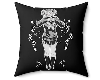 Almohada de anime estilo yandere - Waifu anime - Kawaii chibi anime otaku - Regalos navideños para él y para ella