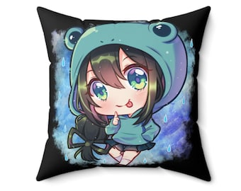 Chica Heroína Rana - Serie Anime Academia de Héroes - Almohada Otaku - Almohada Chibi Anime Kawaii - Regalos Navideños para él y para ella