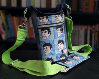 Mama Said SPOCK You Out waterproof water bottle crossbody bag - Compact