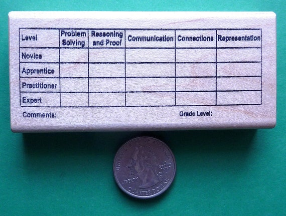 CCSS Writing Rubric Common Core Teacher's Wood Mounted Rubber Stamp 