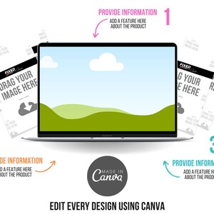 NEW 40 Etsy Mock Up Image Templates Bundle that will help you sell online, Canva Mock Ups Bundle Full Video Guide Included image 4