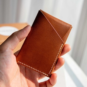 Cartera de cuero para tarjetas EDC minimalista de Fiesole