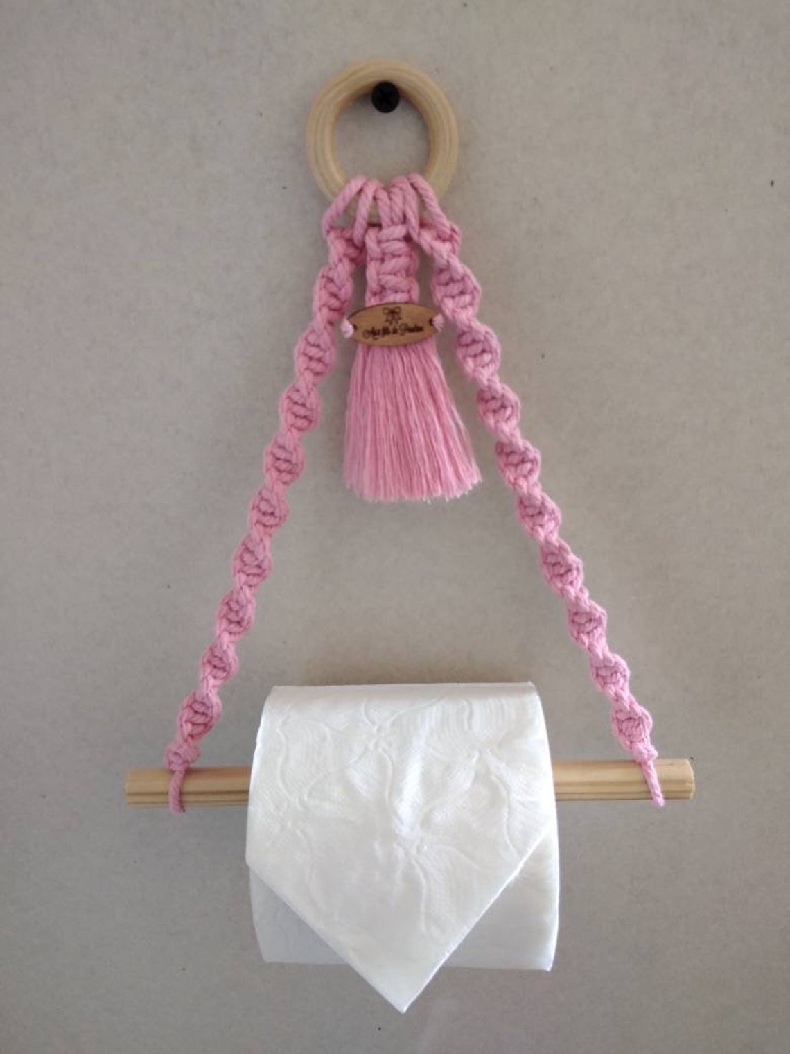 Toilet Paper Unwinder macramé Toilet Paper Holder WC Etsy Singapore