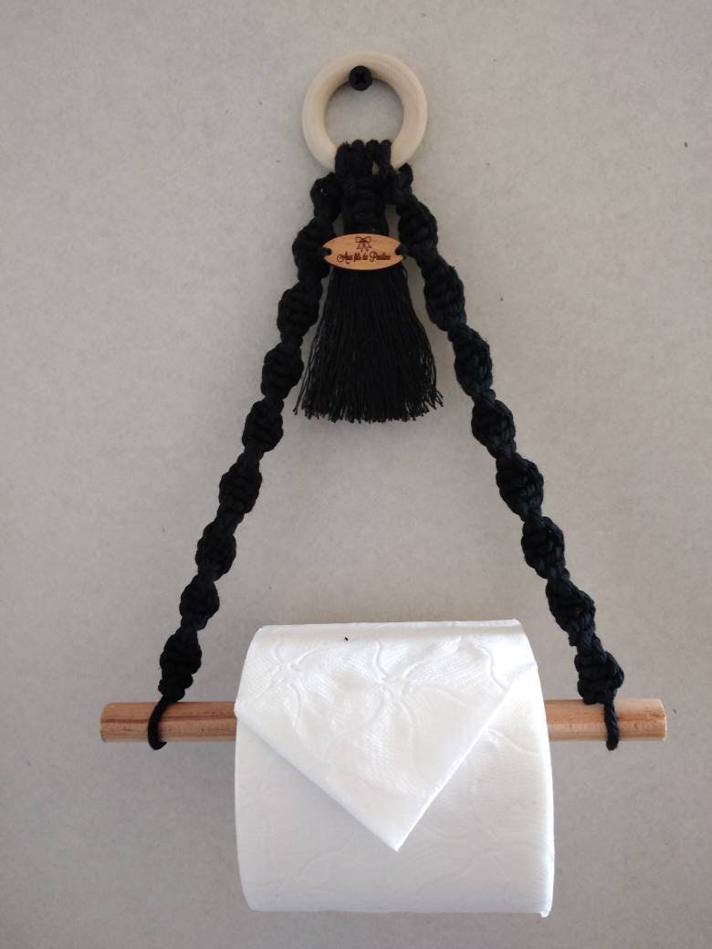 Toilet Paper Unwinder macramé Toilet Paper Holder WC Etsy UK