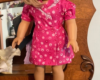 1930’s Wrap around doll dress fits for 18 inch American dolls