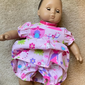 Bitty Baby doll dress and matching panties fits for 15 inch American dolls