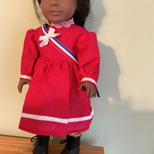 Patriotic inspired doll dress fits for 18 inch American dolls