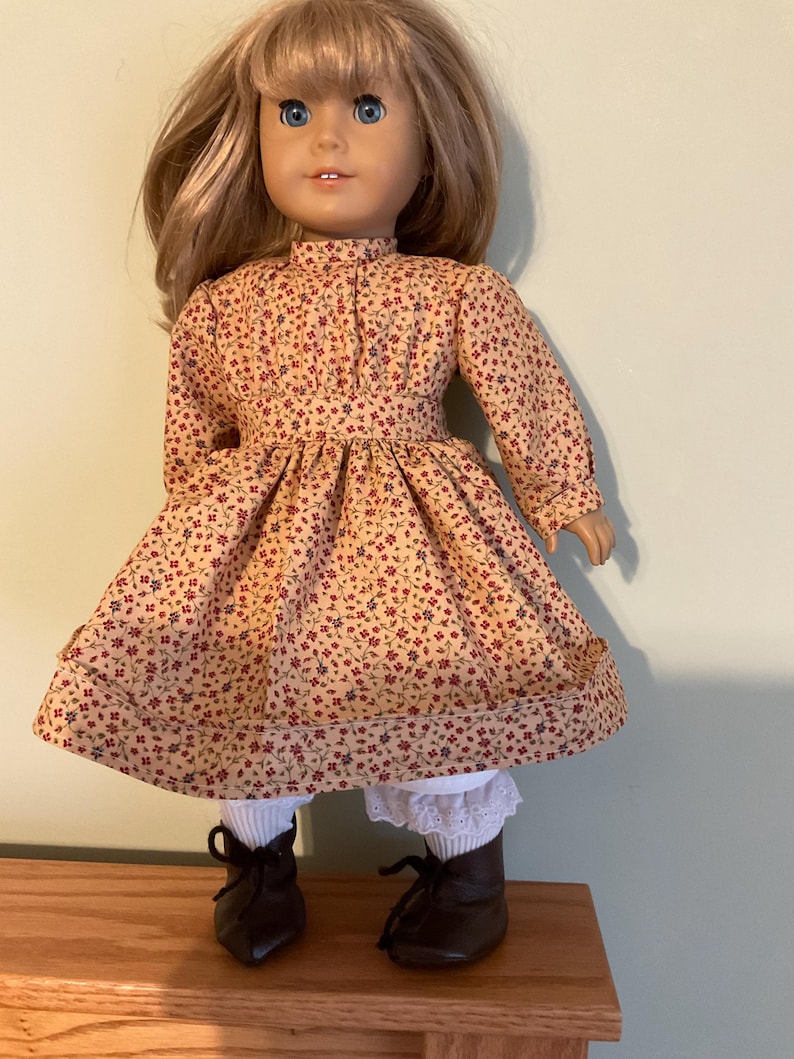 Pioneer style doll dress fits for 18 inch American dolls