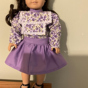 Edwardian Era Puppenkleid mit Latzkragen passend für 18 Zoll amerikanische Puppen