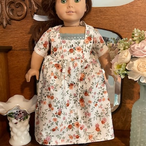 Colonial style doll dress fits for 18 inch American dolls