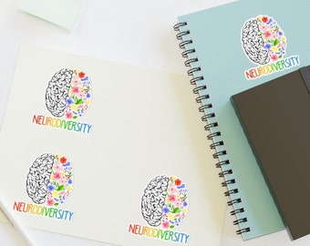 Neurodiversity Awareness  Sticker Sheets, Mental Health, Adhd Awareness, Neurodiverse Sticker, Adult Adhd, Embrace Neurodiversity, Autism