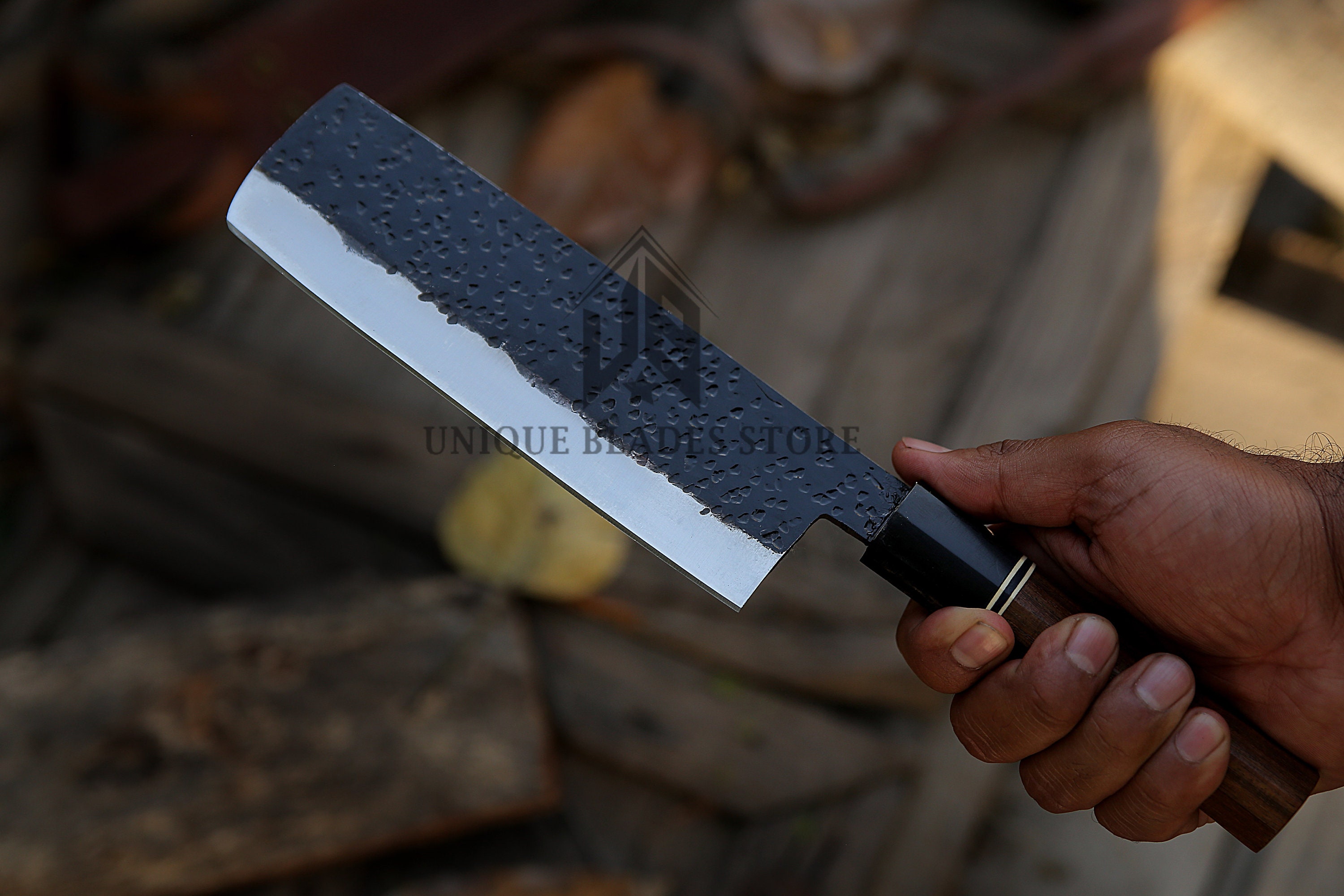 Meat Chopper Kitchen Cleaver Butcher Knife Handmade Hand Etsy