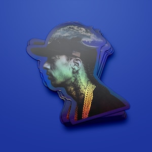 Nipsey Hussle sticker | Nipsey Sticker | Holographic Sticker | Holo Sticker | Vinyl Sticker | Laptop Decal