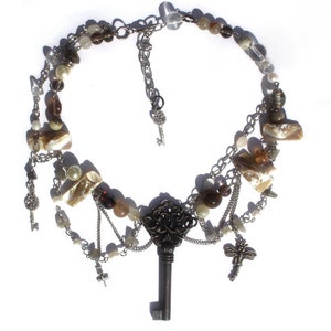 The &#39;Shades of Nature&#39; Fairycore Necklace Handcrafted Spiritual Jewelry Soft Fairycore Y2K Rosary Necklace - Cute Fairy Pearl Design