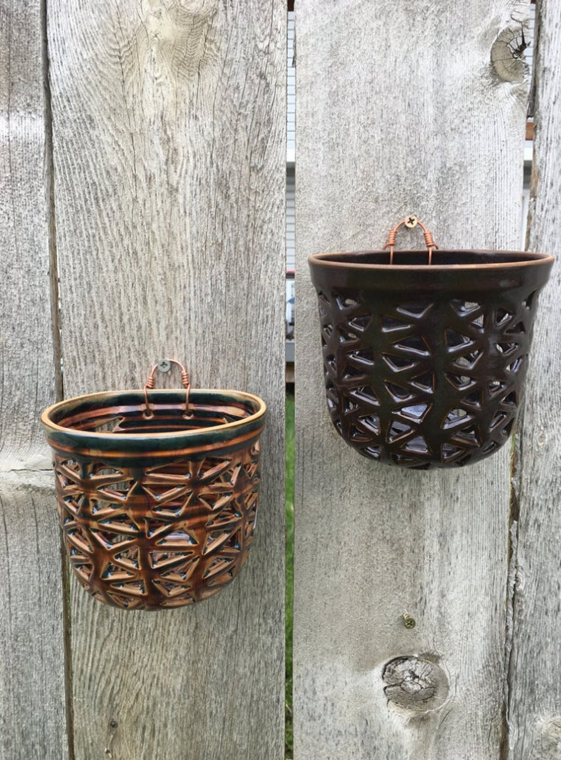 Handmade Wallhanging Orchid Pot Etsy