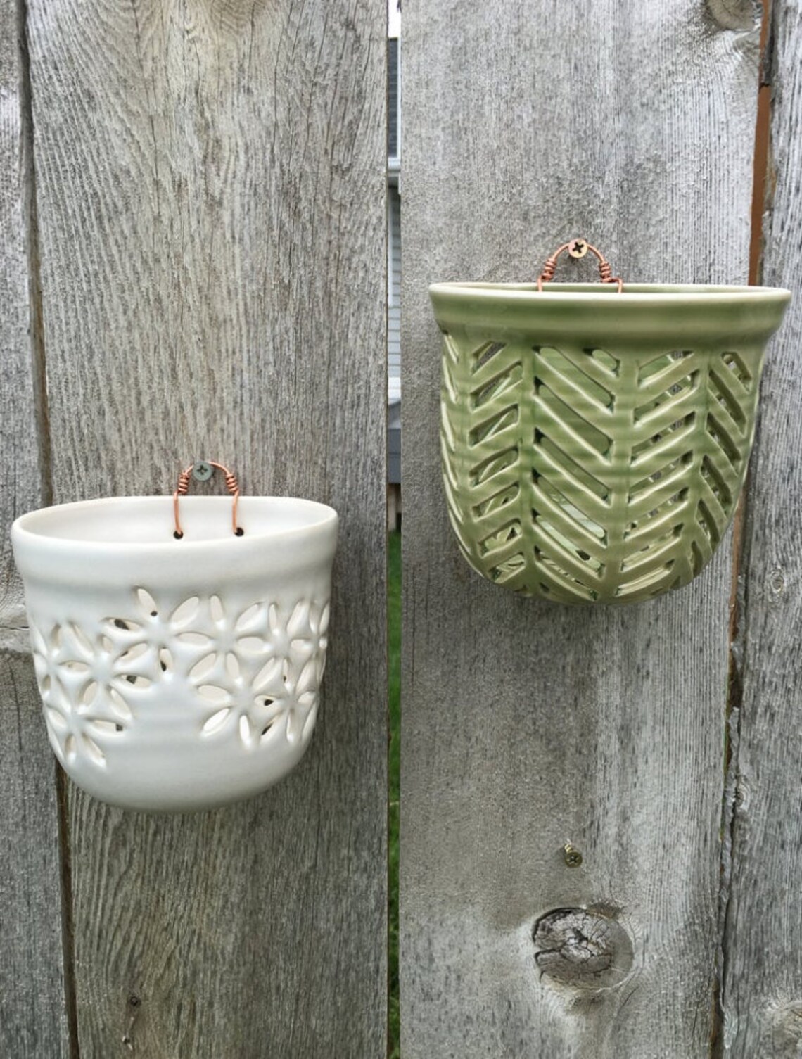 Handmade Wallhanging Orchid Pot Etsy