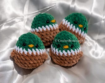 Peluche amigurumi canard colvert au crochet
