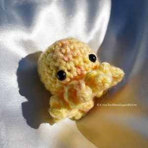 Mini Amigurumi Crochet Octopus Toy Plushie