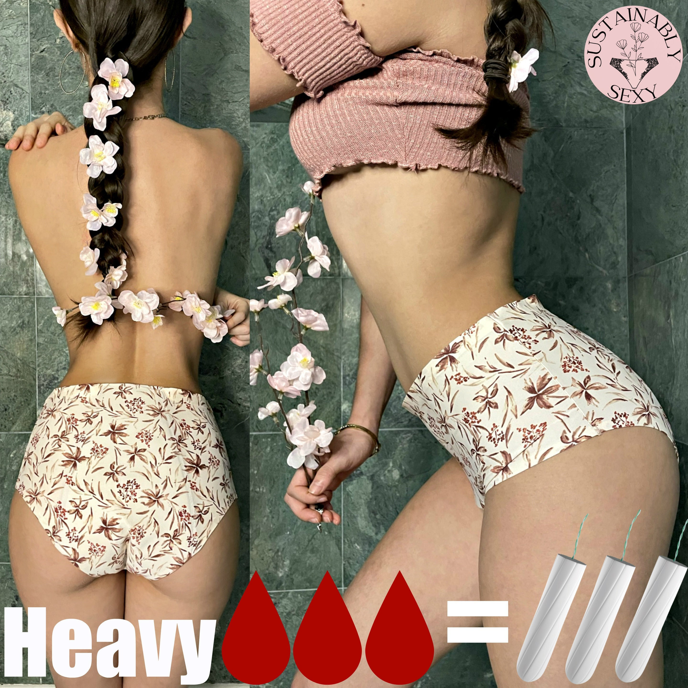 The Blossom Period Panty LIMITED Sexy Silky Leak Proof Valentines Gift for  Her Absorbent Lingerie Menstrual Underwear Eco Friendly -  Norway