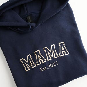 Custom Embroidered Mama Sweatshirt for Mother's day, Perfect Mother's day gift, Cool moms club, Custom mom sweatshirt