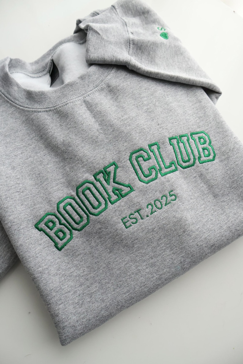 Custom Book Club Sweatshirt or Hoodie – Personalized Book Club Name or Year – Book Lover Gift image 13
