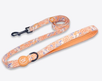 5ft Dog Lead Leash with Padded Handle | Strength Tested | Stylish, Floral, Orange, Cute, Yellow, Ditsy | Notting Hill Buttercup by Wyld Cub