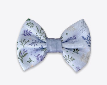 Dog Dickie Bow Tie in Grey, Lilac, Neutral | Wyld Cub Chiswick Thistle | Harness or Collar | Small Puppy | Large Dog | Comfortable, Stylish